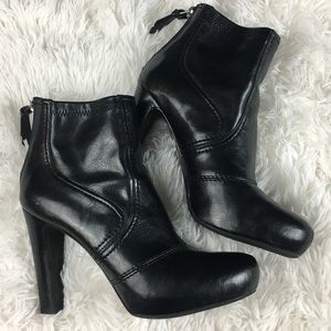 FRANCO SARTO Black Leather Boots